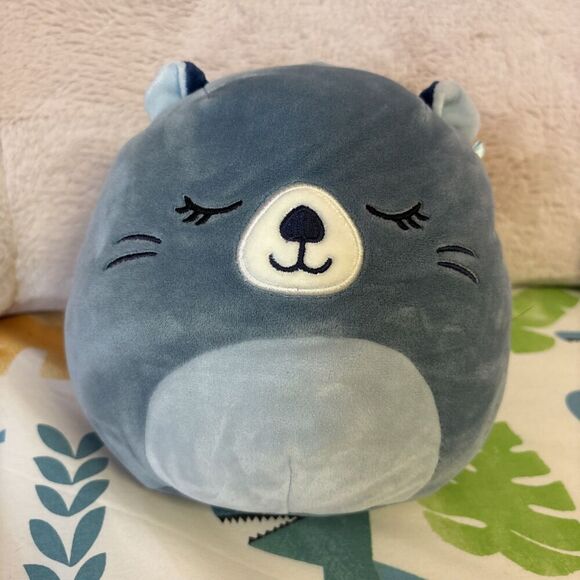 SQUISHMALLOW 7" River the Beaver Blue Wildlife collection - Picture 1 of 2